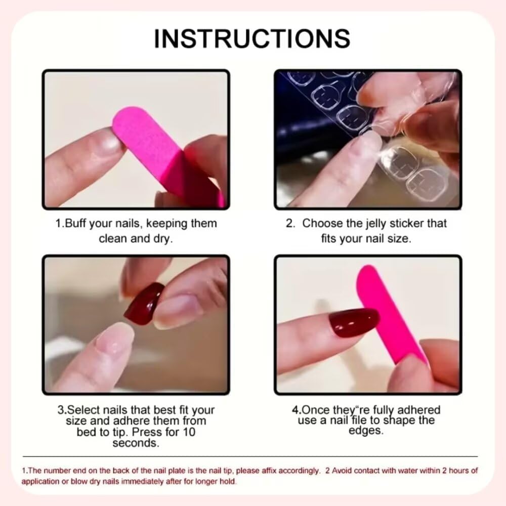 10 Pcs Press on Nails Medium Almond Fake Nails, 3D Pink Shell Design Full Cover Stick on Nails, Handmade Artificial Acrylic Nails for Women with Nails File Set (Size S)