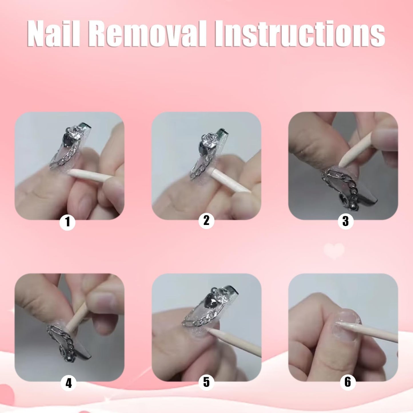 Press On Nails Handmade Short Duckbill Nails, 3D Lollipop Glossy Art Designs Reusable Acrylic Artificial Stick On Nails,False Nails Set (10 Pcs Size S)