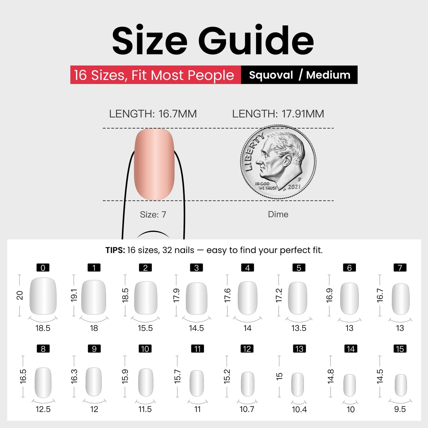 CurvLife Soft Gel Square French Tip Press-On Nails Medium, Reusable Fake Nails with Glue & Adhesive Tabs, 30PCS Salon-Quality Stick-On Nails for At-Home Manicure (Gilded Blush)