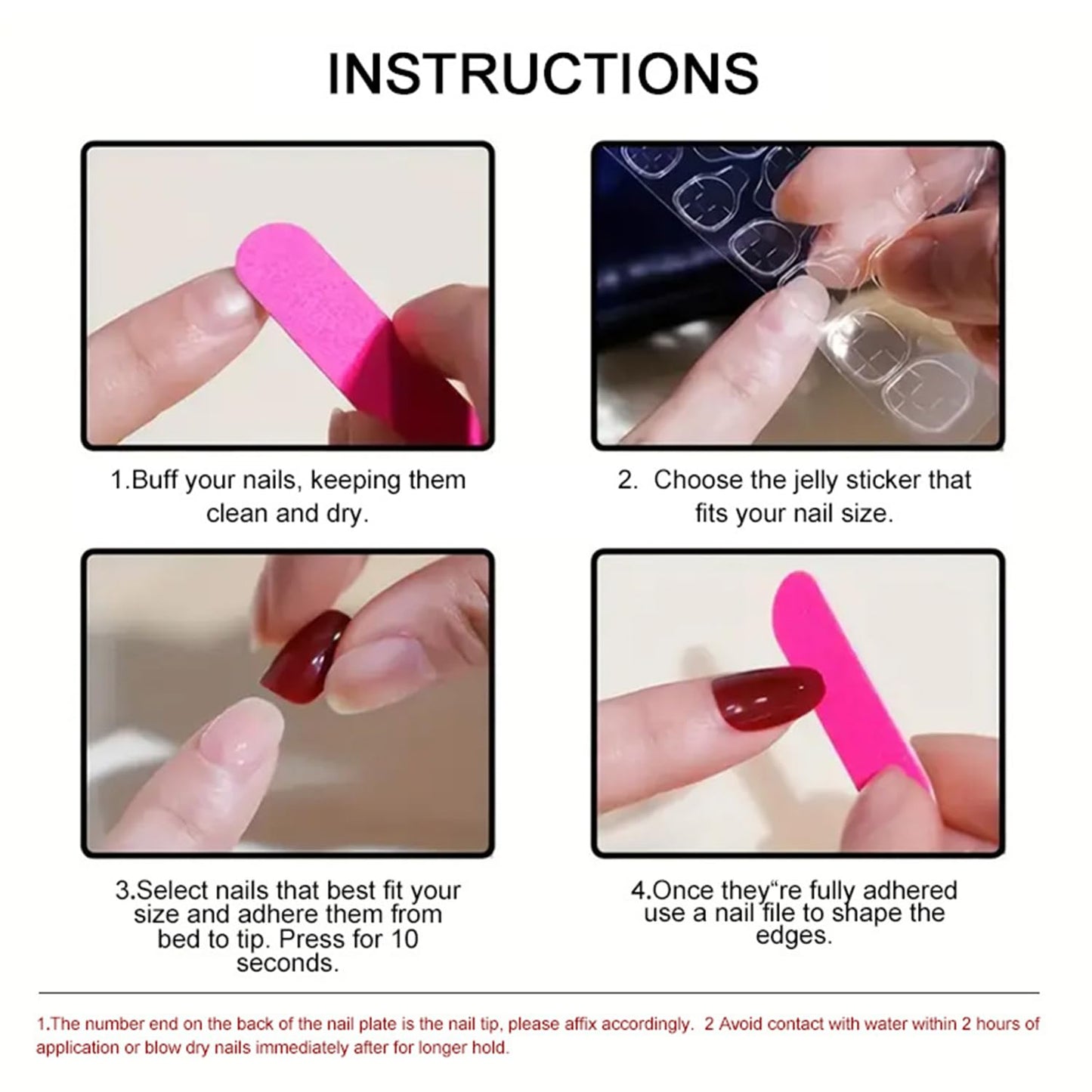 CJDLTS Flower Press on Nails Almond Shaped Artificial Acrylic French White False Nails 3D Floral Red Bow with Pearl Spring Glossy Design Medium Coffin Nail Artificial Fingernails for Women Manicure