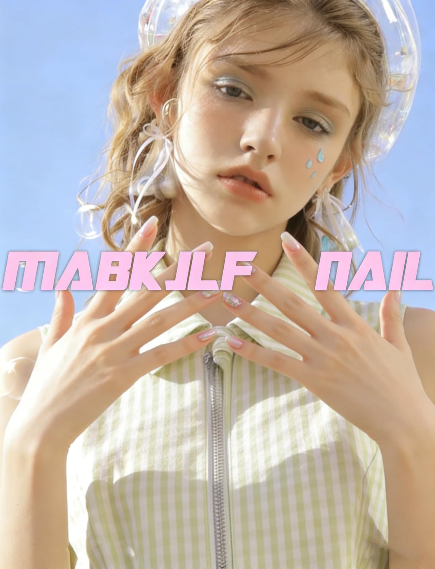 Pink French Tip Press on Nails Short Coffin OFDNE Petite Fake Nails False Nails with Designs Glitter Full Cover Glossy Glue on Nails French Manicure Acrylic Nails for Women Girls 24Pcs