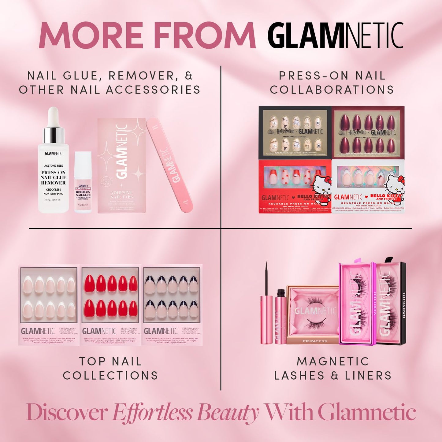 Glamnetic Press-On Nails - Cashmere Blue | Opaque Soft Blue Short Squoval False Nails | 15 Sizes - 30 Nail Kit with Glue & Nail Tabs