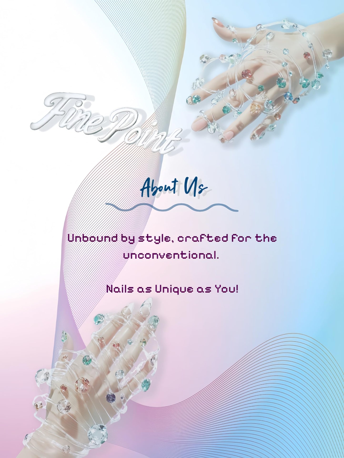Fine Point Salon-Quality Handmade Baby Blue & Cream Checkered Short Squoval Press On Nails with Gold Foil, Grid & Speckled Design Reusable Chic Acrylic False Nails Durable (Size Medium)
