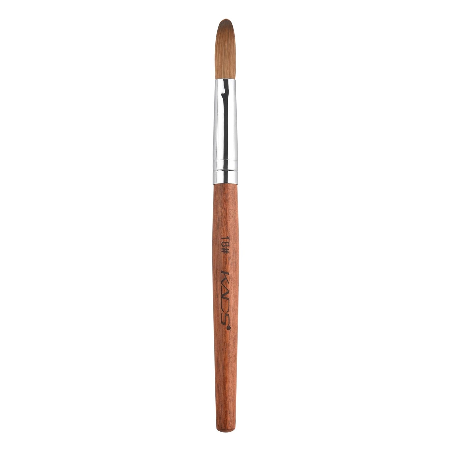 Rolabling Nail Brush Kolinsky Sable Acrylic Nail Art Brush Professional Red Wooden Nail Brush (18#)