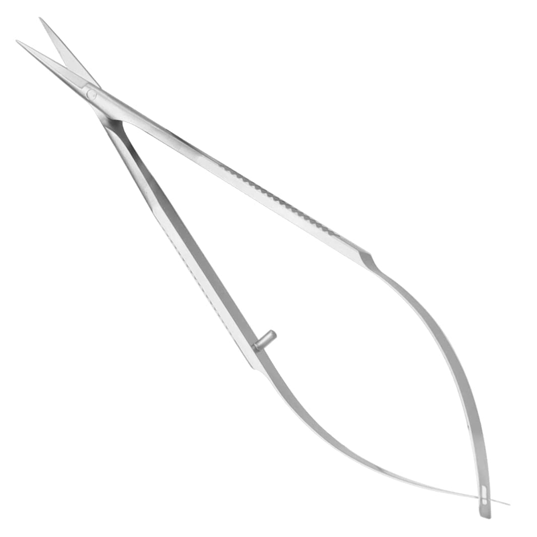 ZIZZON Cuticle Scissors Extra Fine Curved Professional Precise Pointed Tip Grooming kit for Eyebrow, Eyelash, Trim Nail and Dry Skin
