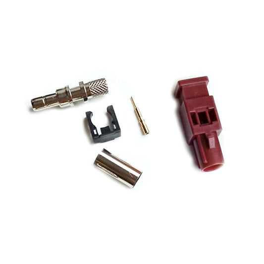 RG142 RG223 RF Coaxial Cable Connector, Fakra Video Connector D Male Cable Connector for Car XM Radio GPS Telematics