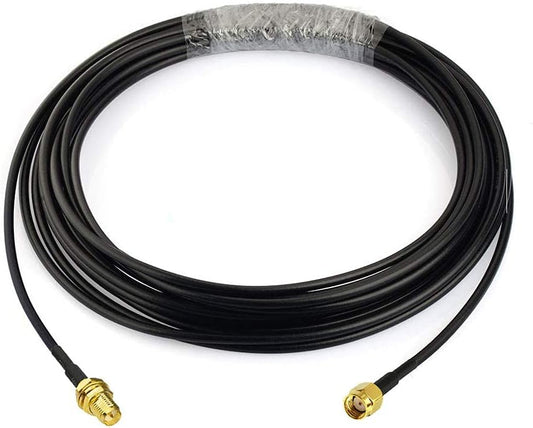 RG174 20 Bingfu RP-SMA Male to RP-SMA Female Bulkhead Mount WiFi Antenna Extension Coaxial Cable feet for WiFi Router