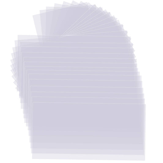 KOHAND 30 PCS Clear Blank Stencil Sheets 12 x 24 Inches, 6 mil Blank Mylar Templates, Large Blank Stencil Material for Making Your Own Stencils