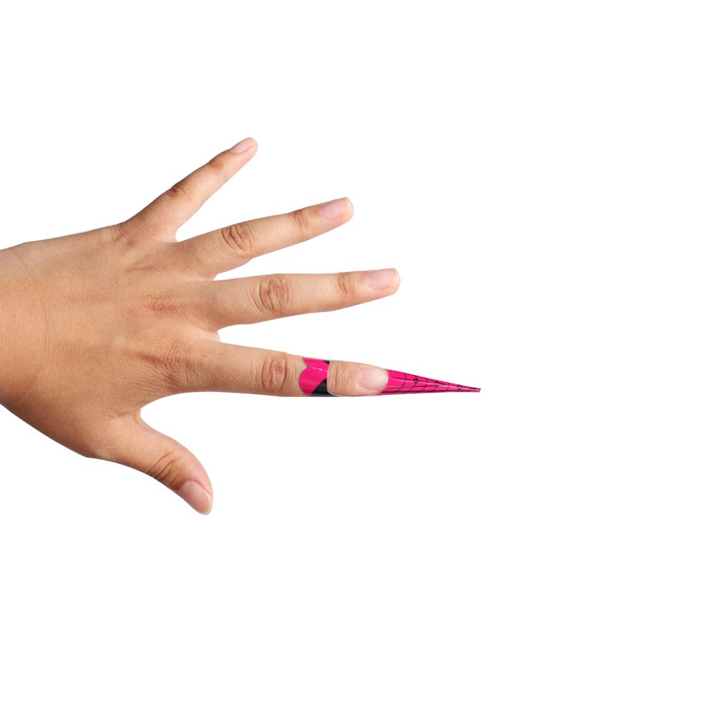 Yigo 500pcs Nail Forms Extension Tips Guide Extension French DIY Tool Fish Acrylic UV Gel Nail Art Tools Builder Sticker Sculpting