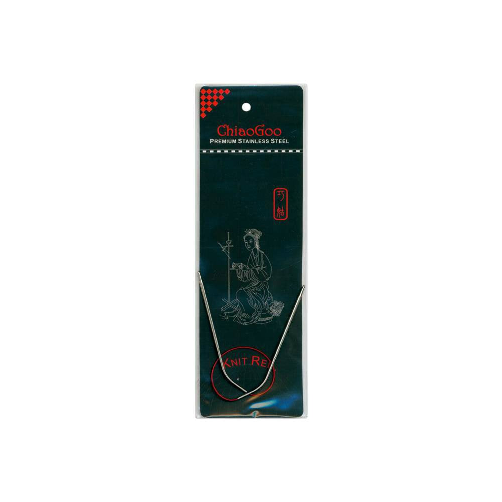 ChiaoGoo 9-Inch Red Line Circular Knitting Needles, 1/2.25mm (6009-1)