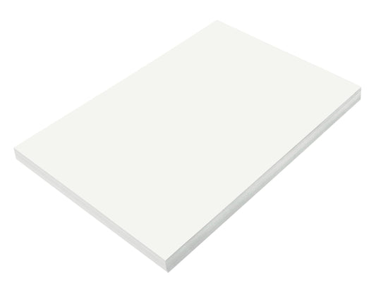 Prang (Formerly SunWorks) Construction Paper, White, 12" x 18", 100 Sheets