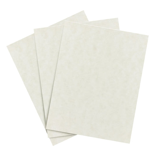 Natural Parchment Paper – Great for Certificates, Menus and Wedding Invitations | 24lb Bond / 60lb Text / 90GSM | Writing, Copy, Printing – 8.5 x 11 Letter Size Paper | 100 Sheets per Pack