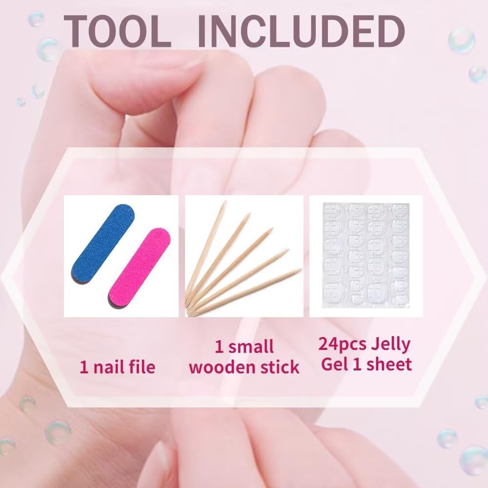 MAGLFELL Fall Press On Nails - Handmade GEL Medium Length Almond Fake Nails, Brown Rendering Painting Design, Reusable Artificial Almond False Nails for Women 10 Pcs Acrylic Nails Kit (Size M)