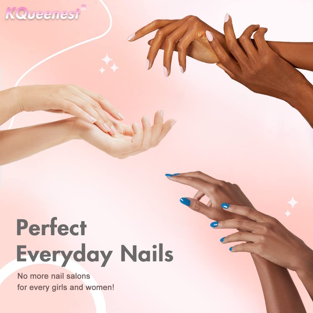 KQueenest Neon Yellow Press on Nails Short Oval,Pure Color Round Vibrant Acrylic Nails,Short Almond Fake Nails Press ons for Women,Natural Glue Nails Manicure in 24 PCS