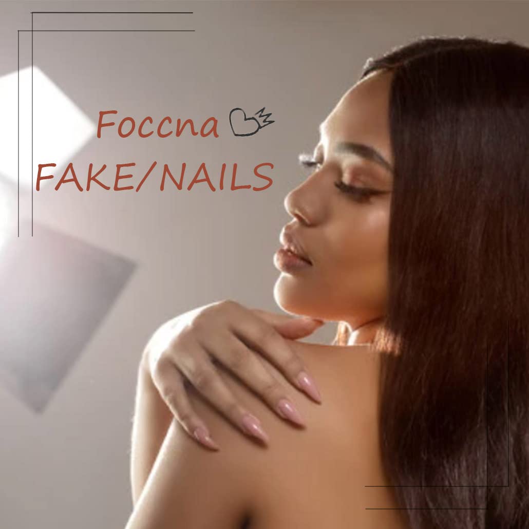 Foccna Black Press on Nails Artificail Extra Long, Coffin Fake Nails with LOVE Acrylic Full Cover Long Fake Nails with Design Nail Tips for Women&Girls,24PCS