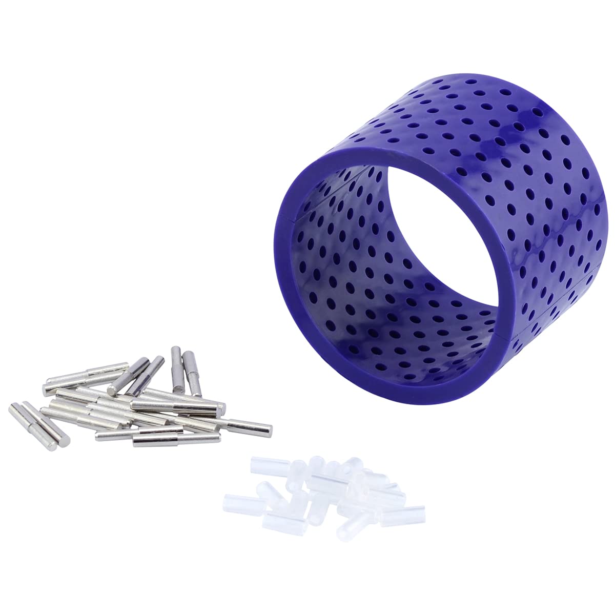 Artistic Wire 3D Bracelet Jig, with 20 Pegs 22 mm / 0.86 in, L x 4 mm / .15 in, O.D. and Holder Tubes