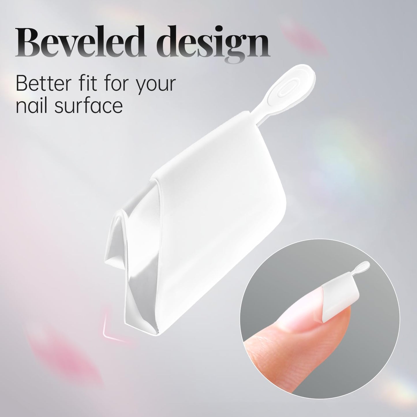 krofaue Parent-Child Nail Tips Kit:120PCS Short French Nail + 240pcs Kids Short Oval Clear Nail Tips for DIY Home Manicure Mother Daughter Bonding Time