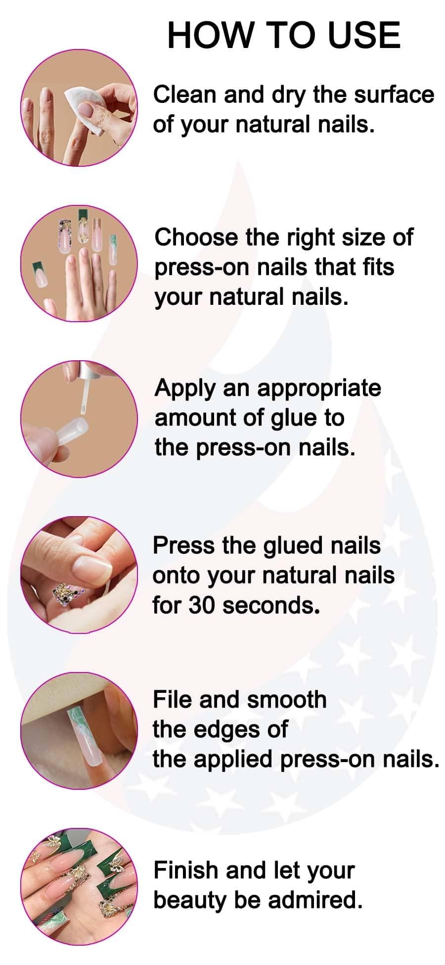 Gleamrain Cute Almond Handmade Press on Nails Medium for Women, Handcrafted Luxury Rhinestones Design Reusable Pink Full Cover Fake Nail Cute French Design for Daily Wear Holiday D312