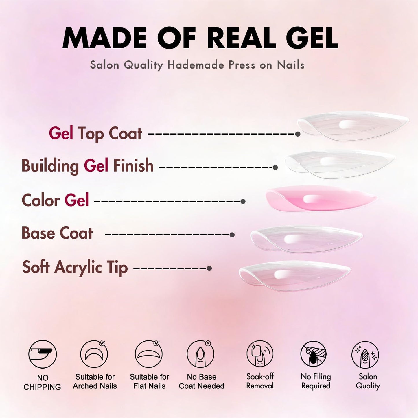 KQueenest Cat Eye Press On Nails Almond - Beige Nude Press On Nails Medium Stiletto, 30 Pcs 15 Sizes Glitter Fake Nails Press ons, Upgrade Thick Quality, Reusable Reflective Glue on Nail for Women