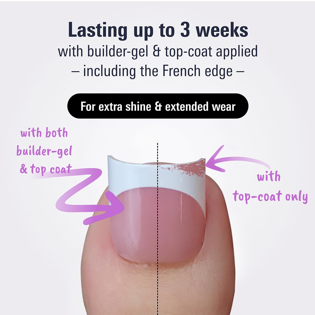 YeeLam Press On Toenails French Tip – 240Pcs Sharp Square Soft Gel Toe Nail Press Ons, Matte Berry Pink Fake Toenails, 15 Sizes Toe Nail Tips for DIY Pedicure
