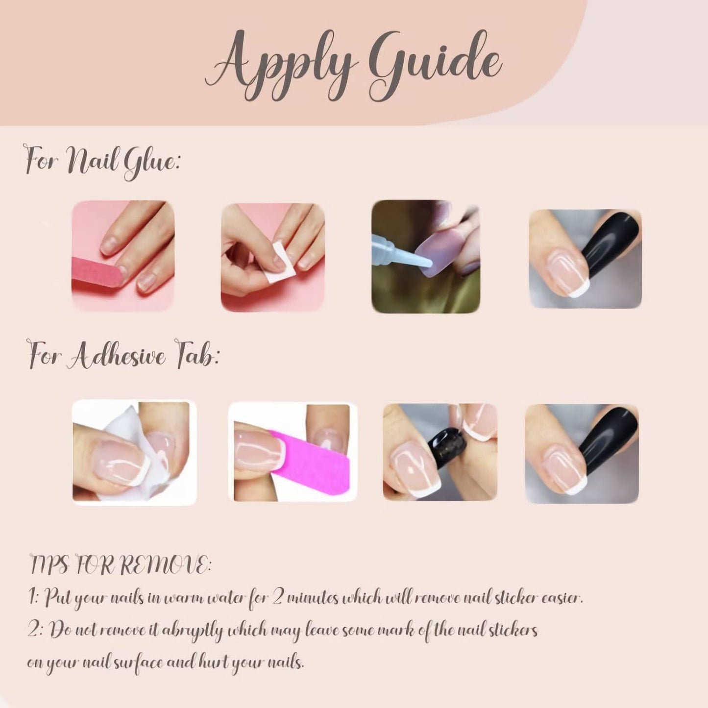 BABALAL Acrylic Press on Nails Short Square Fake Nails with Glue White French Tip 3D Texture Handmade Design False Nails Supplies with Charm Bling Press-ons 24Pcs Squoval for Women Girls