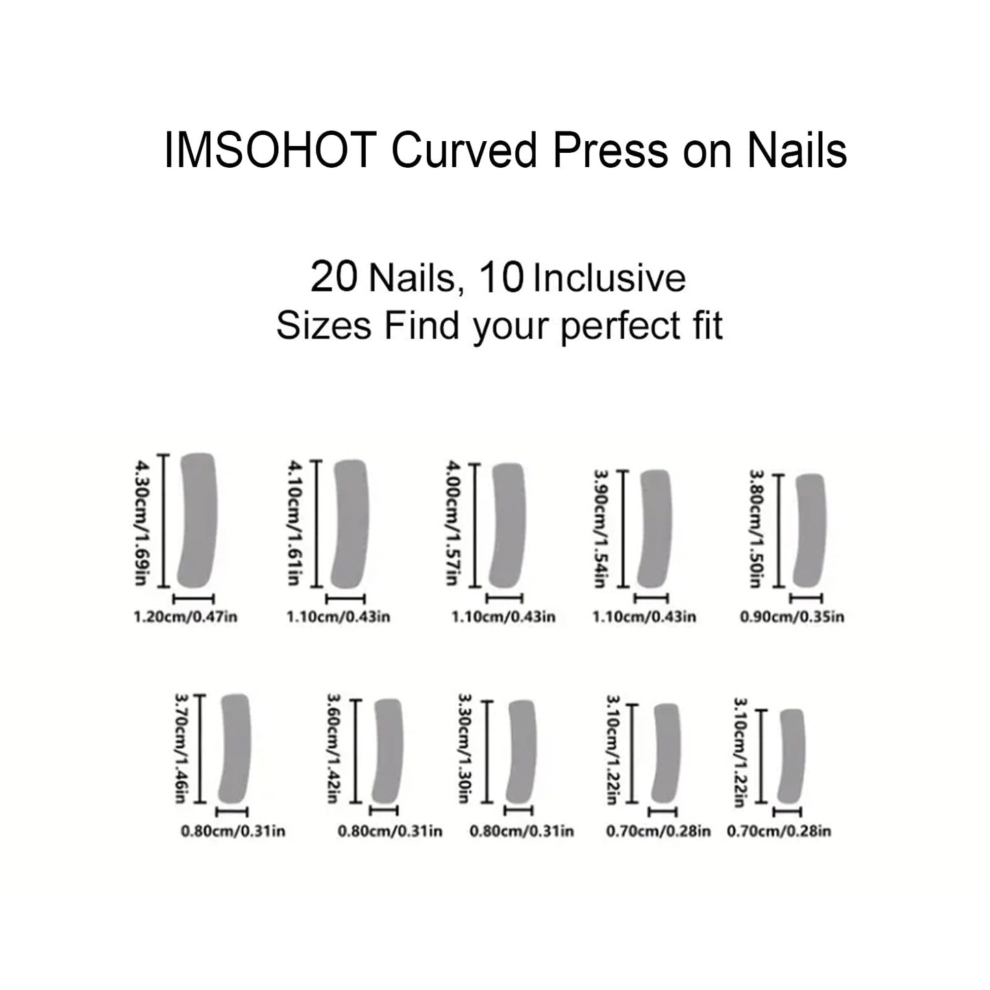 IMSOHOT Extra Long Press on Nails Curved Fake Nails - Pink Bow, Rhinestone Designs White French False Nails Acrylic Artificial Stick on Nails for Women Girls 20Pcs