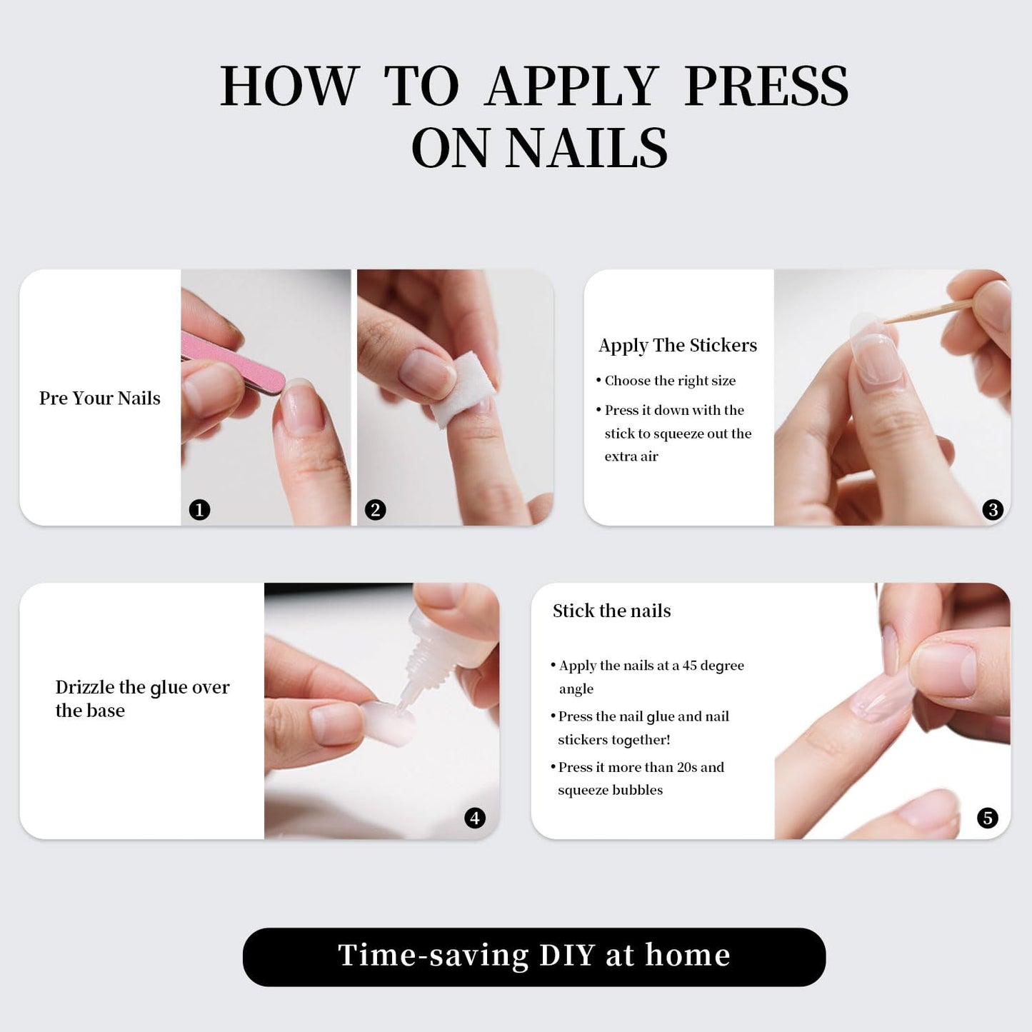 Mivota Press on Nails Short Square, True Red Fake Nails Kit, Fashion Glossy Acrylic Press On Nails, Natural Stick on Nails, Thick Reusable Glue on Nails Short Fake Nails for Women, 30Pcs