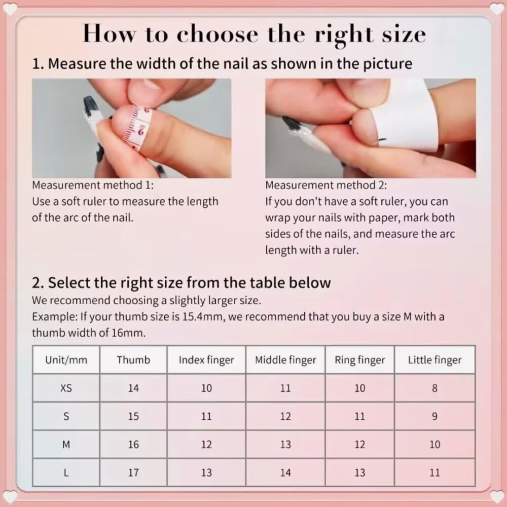 Handmade Acrylic Press On Nails Almond, Simple False Nails For Women, Reusable ABS Material Fake Nails, 10 Pcs Medium Almond Stick On Fingernail, DIY Art At Home with Nails Set (Size M)