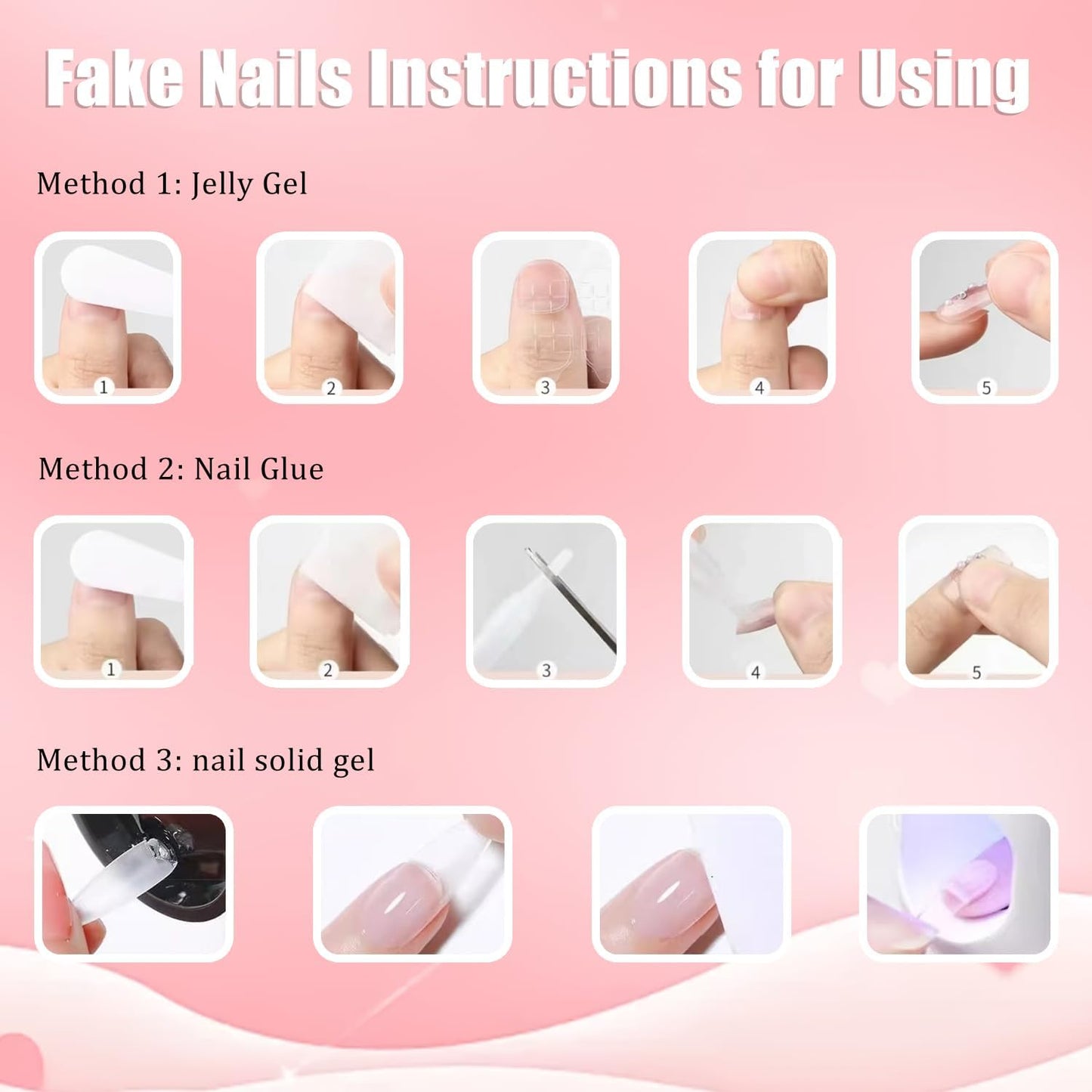 Press On Nails Handmade Short Duckbill Nails, 3D Lollipop Glossy Art Designs Reusable Acrylic Artificial Stick On Nails,False Nails Set (10 Pcs Size S)