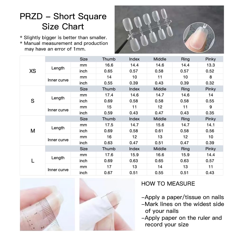 [GLORS] Purely Handmade Press On Nails | Mica Love - Shell Piece Pure and Seductive Nail Art | Salon Quality Fake False Nails in Short Square 10 pieces (Small, SS)