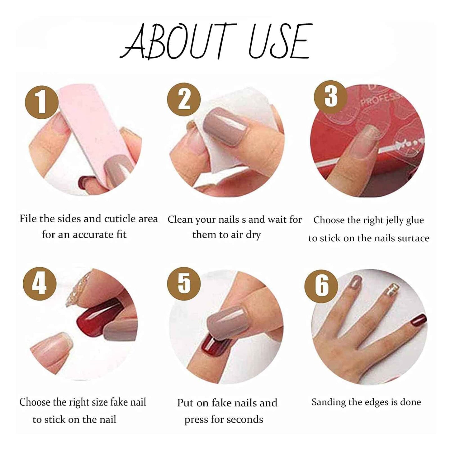 Hkanlre Square Rabbit Press on Nails Short Sequins Tips Full Cover Red False Nails Fake Nails for Women 24PCS