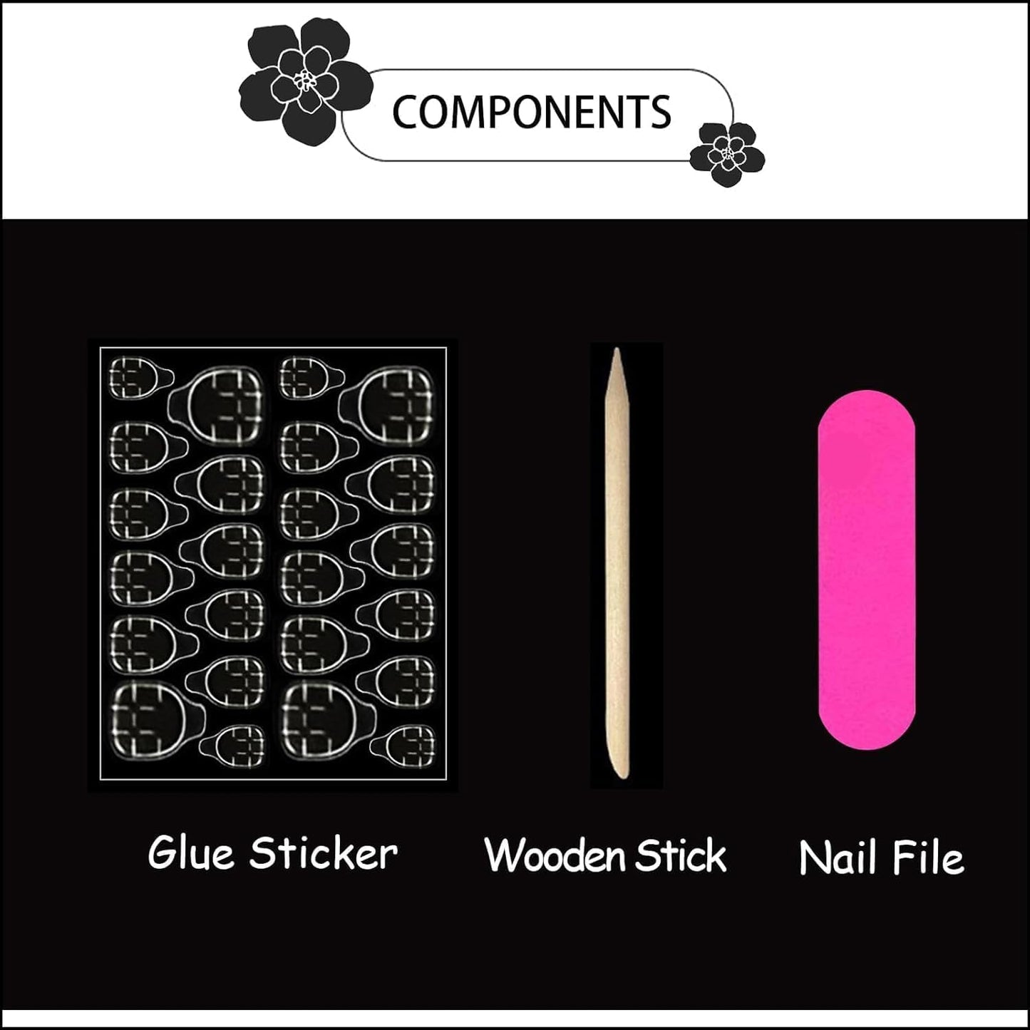 CTTHNBD Press on Nails Square - Short Fake Nails with Rainbow Stripes Design - Colorful False Nails Press ons - for Women 24 Pcs
