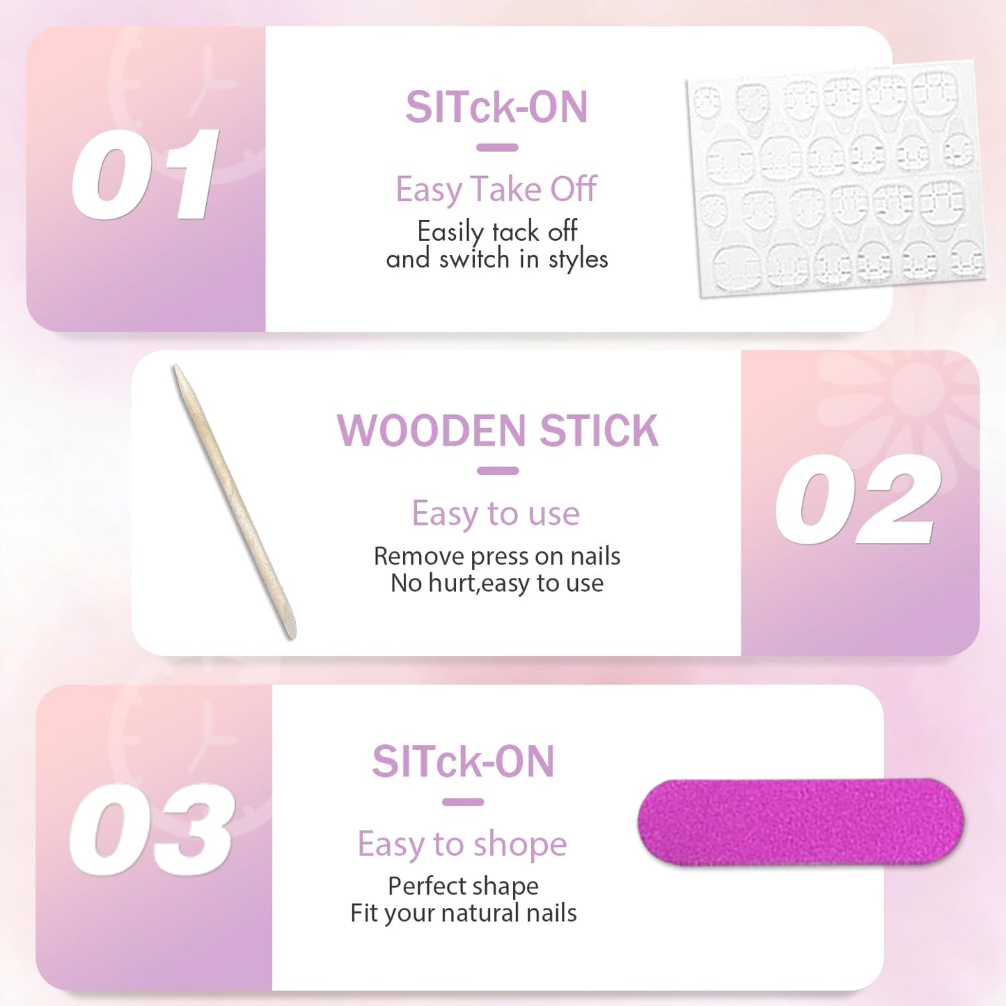KQueenest Cat Eye Press On Nails Short Almond - Light Brown Press On Nails Short Stiletto, 32 Pcs 16 Sizes Glitter Fake Nails Press ons, Upgrade Thick Quality, Reusable Bling Glue on Nail for Women