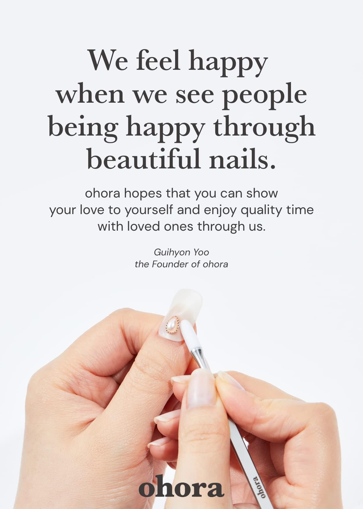 ohora Semi Cured Gel Nail Strips (N Unicorn Dream) - Works with Any Lamps, Salon-Quality, Long Lasting, Easy to Apply & Remove - Includes 2 Prep Pads, Nail File & Wooden Stick