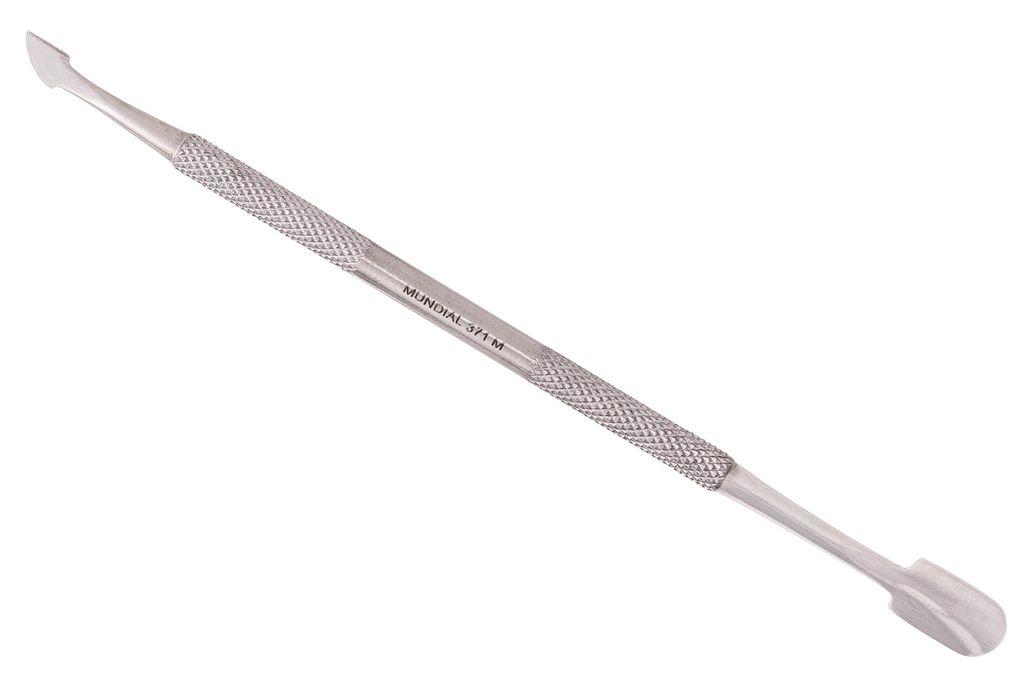 Mundial 2-Piece Cuticle Pusher and Manicure Pedicure Stick Set - Nail Care Tools for Perfect Cuticles and Quality Manicures