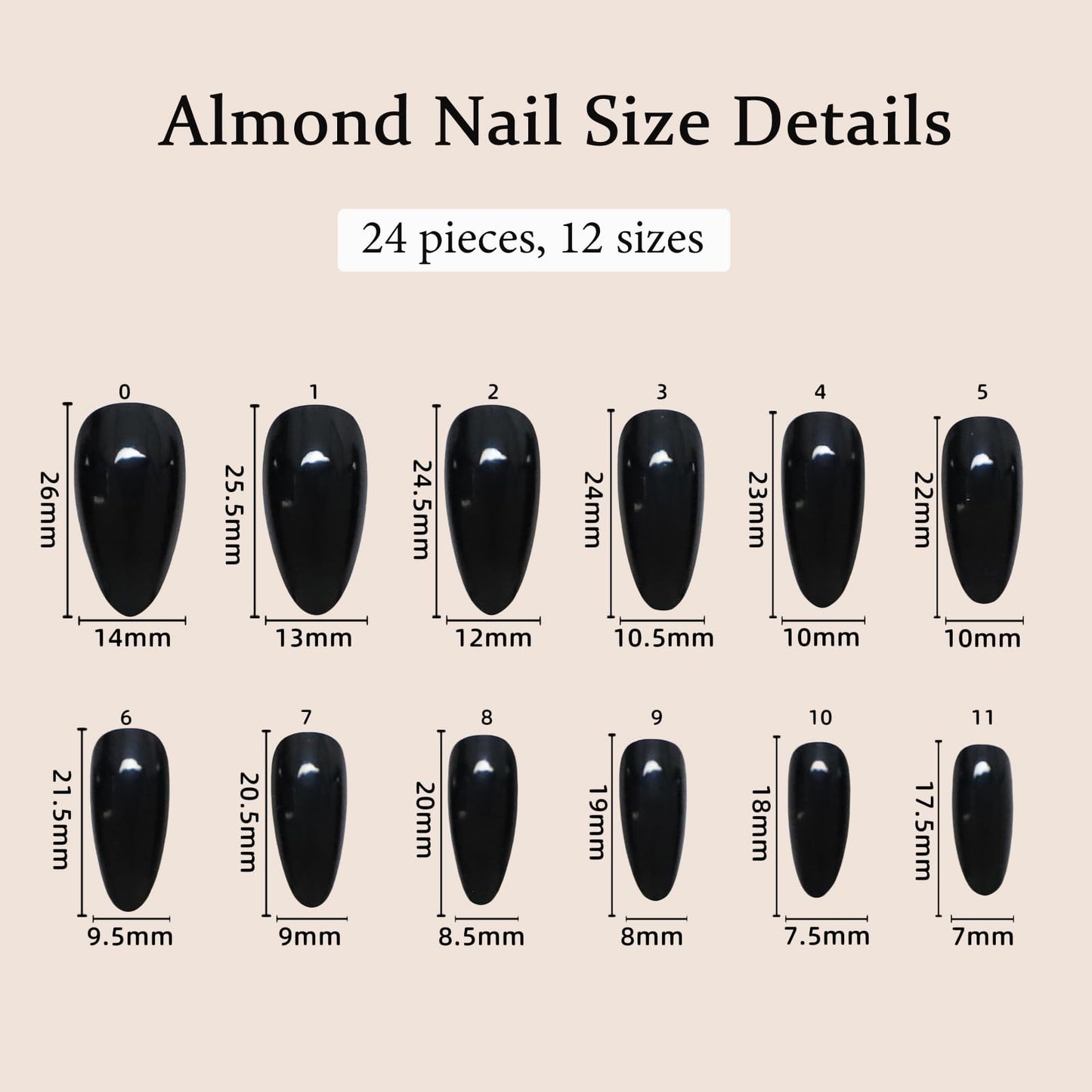 Chrome Press on Nails Almond Medium Fake Nails with Gold Chrome Designs Metallic Laser Glossy Acrylic False Nails Shiny Full Cover Glue on Nails Reusable Stick on Nail for Women 24Pcs