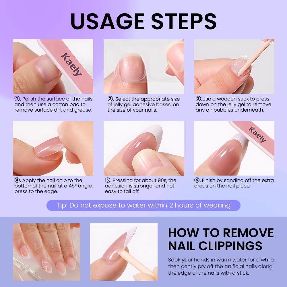 evpct Brown Cat Eye French Tip Press on Nails Almond Medium No Glue, White French Tip Medium Almond Holographic Stick on Nails for Women, Reusable Full Cover Soft Press on Nail Perfectly with Design