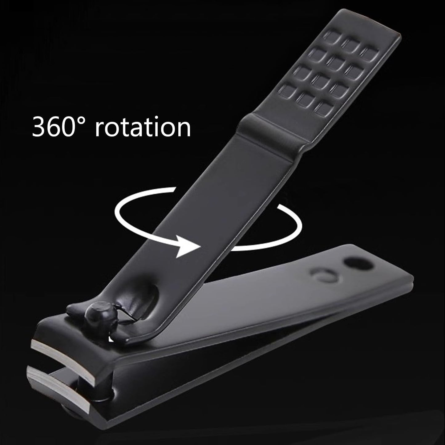 18 PCS Stainless Steel Nail Clipper Cutter Fingernails Toenail Clipper Cutter Set Black Sliver Rose Gold Men Women Travel Party Favor