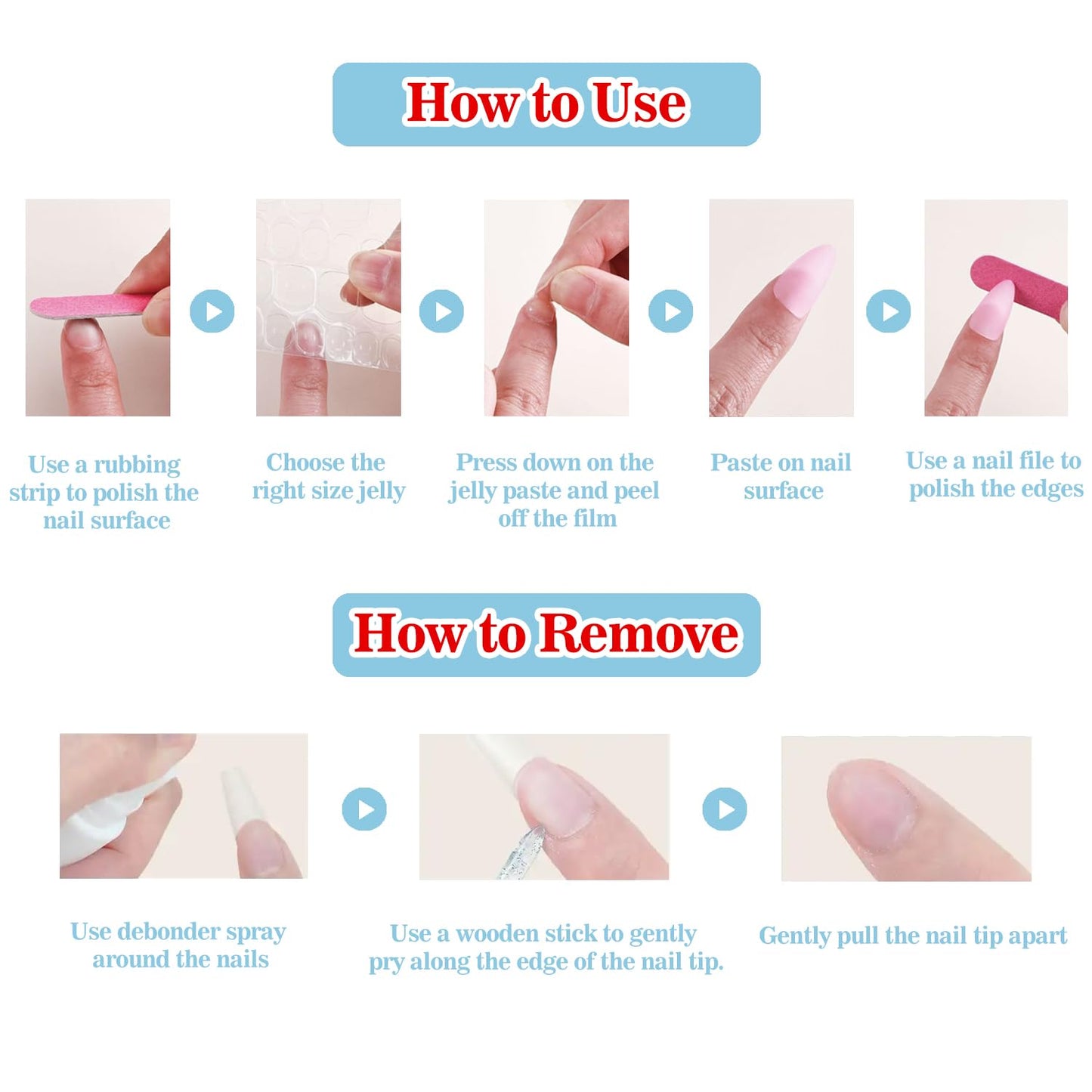 Handmade Press on Nails Almond Medium 3D Floral French Tip Thick Acrylic Fake Nails False Nails with Flower Mushroom Glitter Cherry Designs Cute Sturdy Nail Kawaii Art Press on Nails 10Pcs(S)