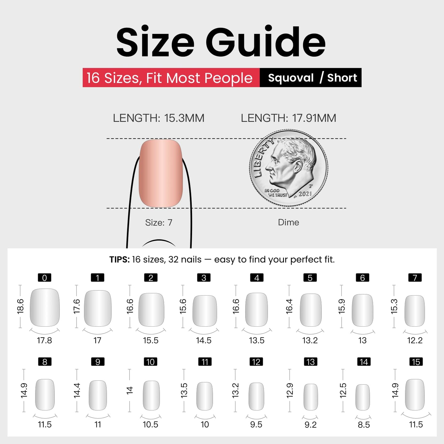 CurvLife Soft Gel Square Press-On Nails Short, Reusable Fake Nails with Glue & Adhesive Tabs, 30PCS Salon-Quality Stick-On Nails for At-Home Manicure (Midnight Tide)