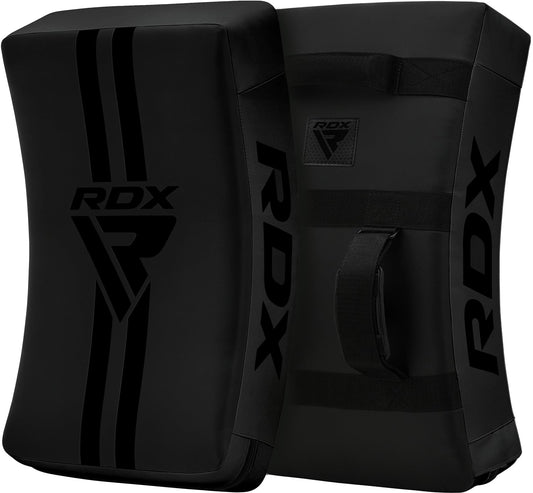 RDX Kick Shield Muay Thai Kickboxing, 60CM Large Heavy Curved Kicking Striking Body Pad, Punching Foot Target MMA Boxing Training, 3 Padded Handles, Martial Arts Karate TKD Taekwondo (ONE PAD ONLY)