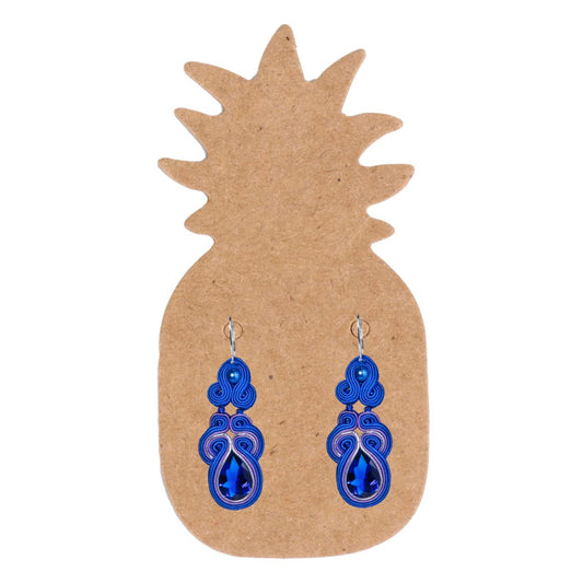 COHEALI 300Pcs Pineapple Earring Display Cards, Kraft Paper Earring Holder Tags for Jewelry Selling, Small Business Supplies, Stud Cards for Boutique Packaging, DIY Jewelry Display