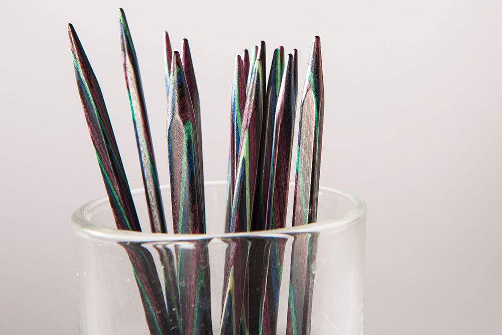 Knit Picks Options 2-3/4" Short Square Interchangeable Wood Knitting Needle Set (Foursquare)