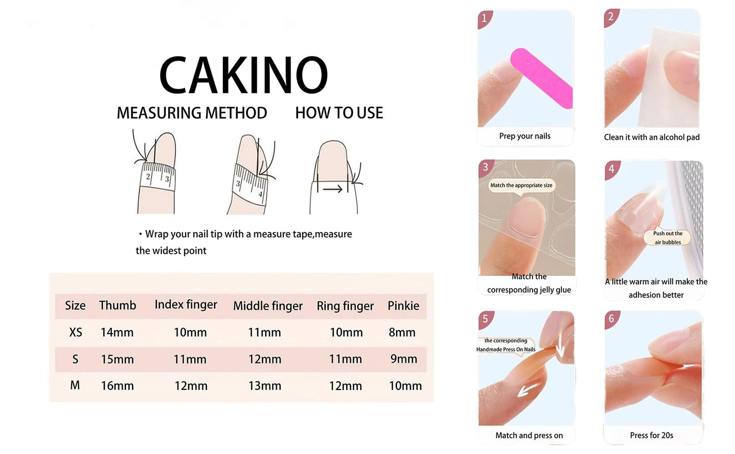 10Pcs Medium Almond Handmade Press On Nails | Easy Apply & Remove, Reusable Salon Quality Nails | Elegant Nude Fake Nails with 3D Floral, Wave French Tip & Pearl Gold Bead Accents(5U13, S)