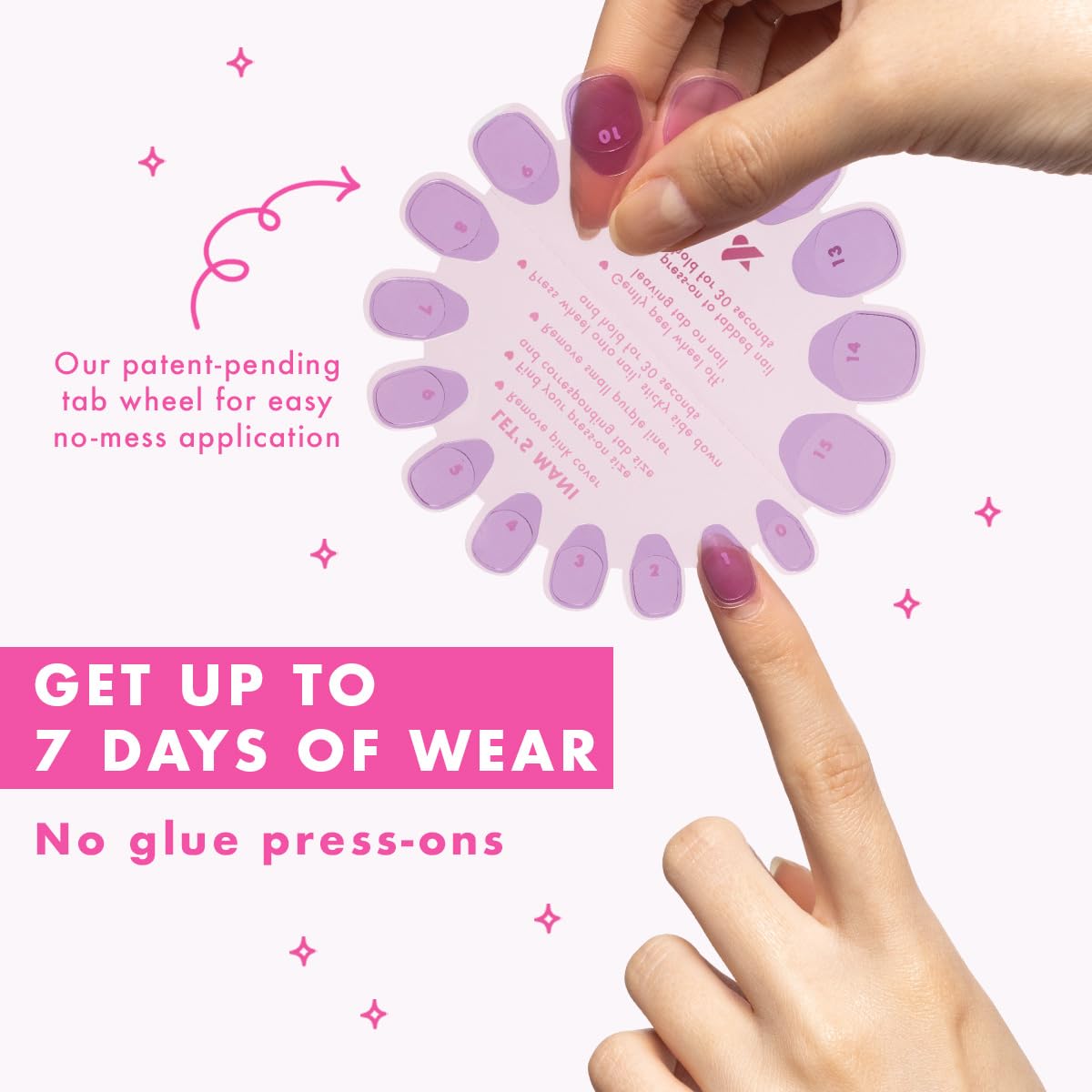 Olive & June Classic Super Stick Mani Press On Nails | No Glue Needed | 32 Tab Nails 16 Sizes | Non-Toxic Tabs Easy On-Off Non-Damaging Realist Look | 7-Day Wear | Short, Round| Lollipop Cherry Red