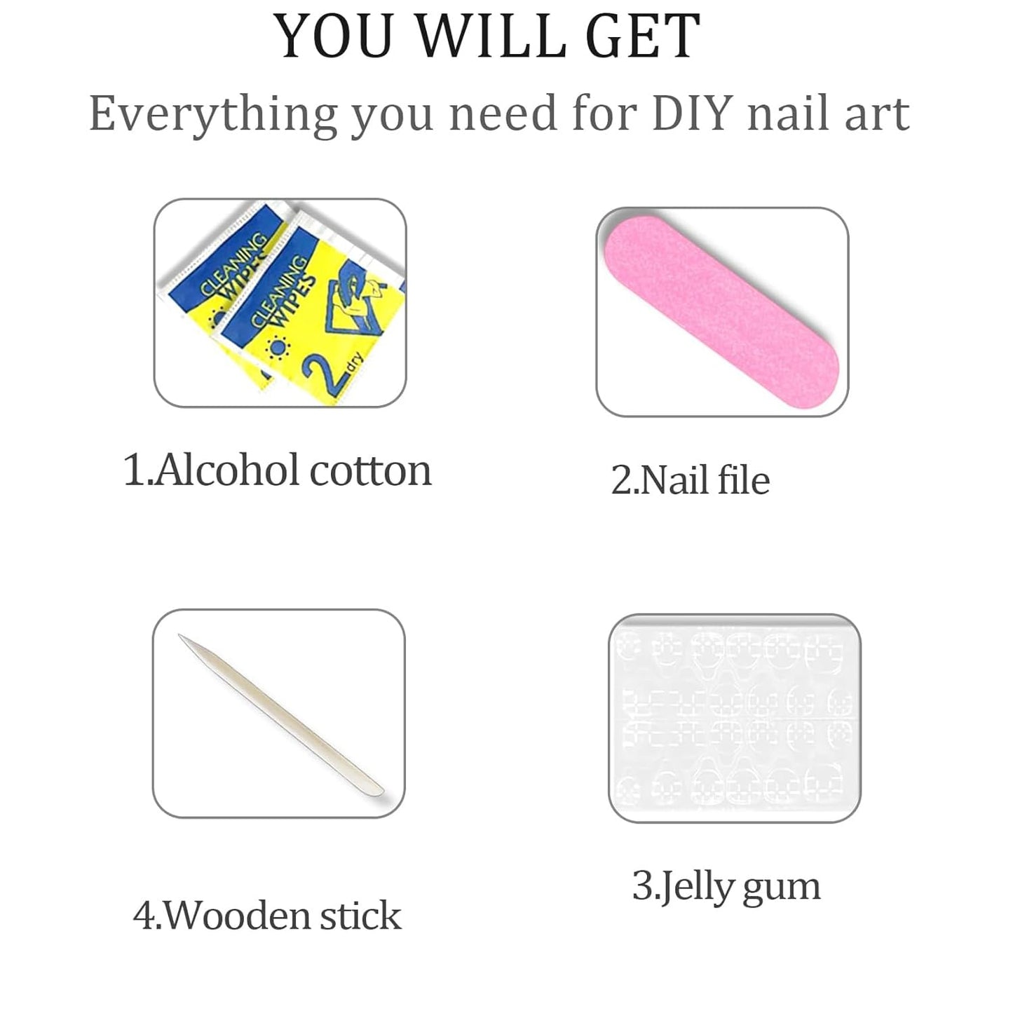 Floral Medium Oval Press on Nails Milky White Base White Floral Accents Green Vine Details Glossy Finish Reusable Spring Nails Easy Apply Wear Durable Trendy Women Girls Nails Art 24 Pcs