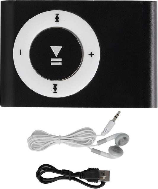 Restokki Mp3 Ultimate Music Companion: Player with Clip-On Design, Earphones, and USB Cable - Your Perfect Workout