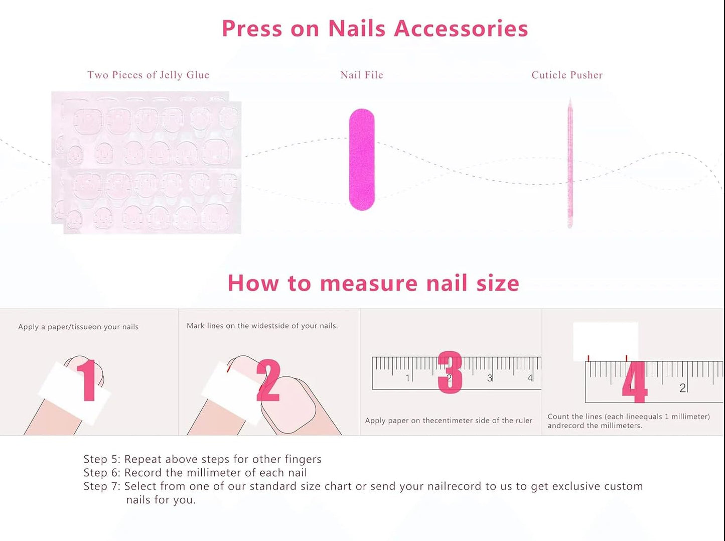 LOVFUL Reusable Press on Nails | Salon Quality Sustainable Style Handmade with Full Covered Crystals | Coffin Classic Regular 1.3 in | (Angel's Tear Rhinestone, S)