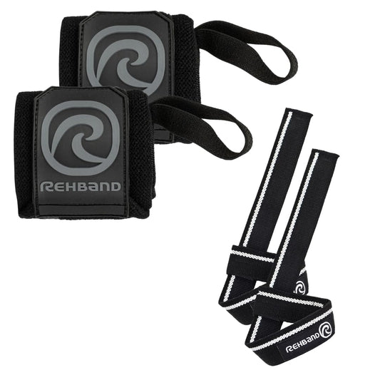 Rehband Wrist Wraps 1 Pair, Lifting Straps Weightlifting, Support for Bodybuilding, More Strength, Size: One Size