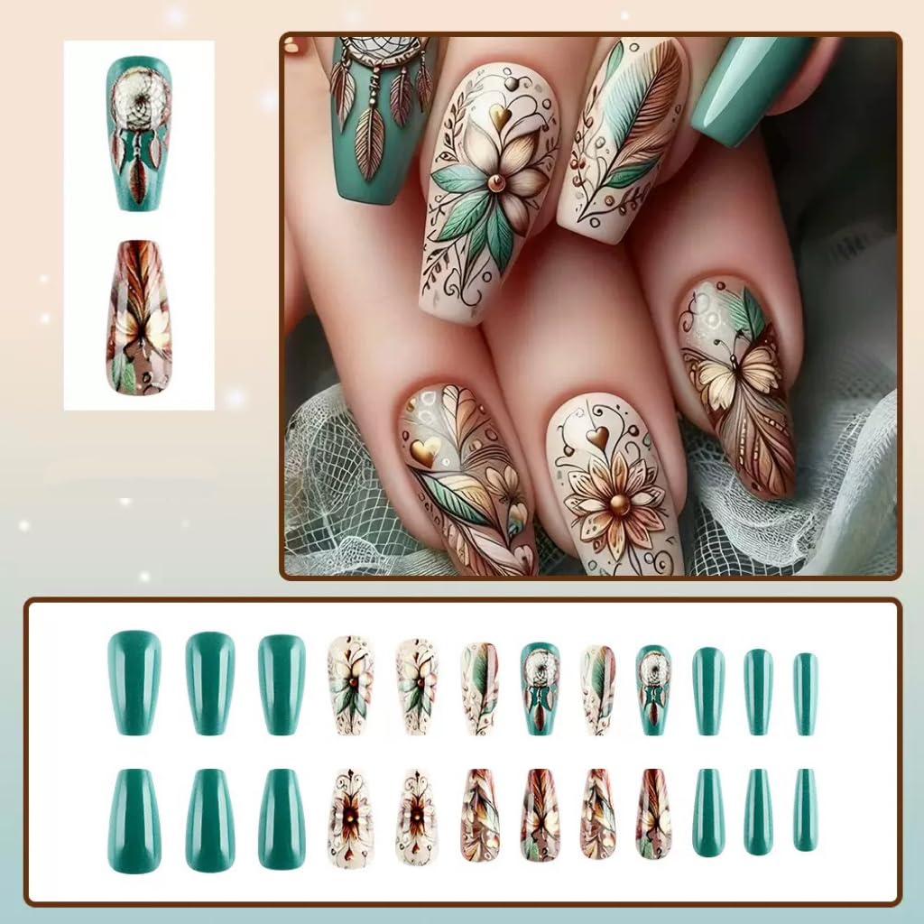 CTTHNBD Press on Nails Square - Pink, White French Tip Fake Nails with Polka Dot Design - Y2k, Medium False Nails for Women 24 Pcs